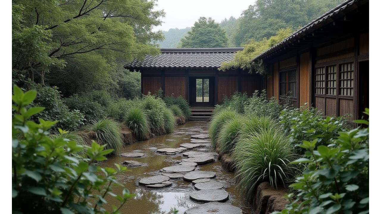 Before: 世田谷の伝統家屋の荒れた庭