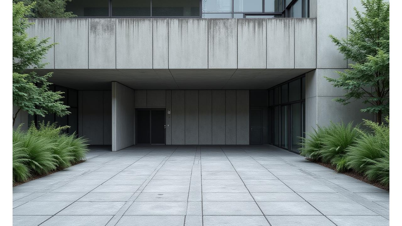 Before: 品川の商業施設の無機質なエントランス