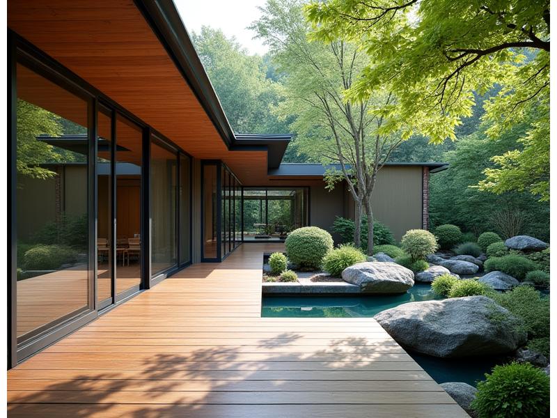 個人住宅の美しいプライベートガーデン