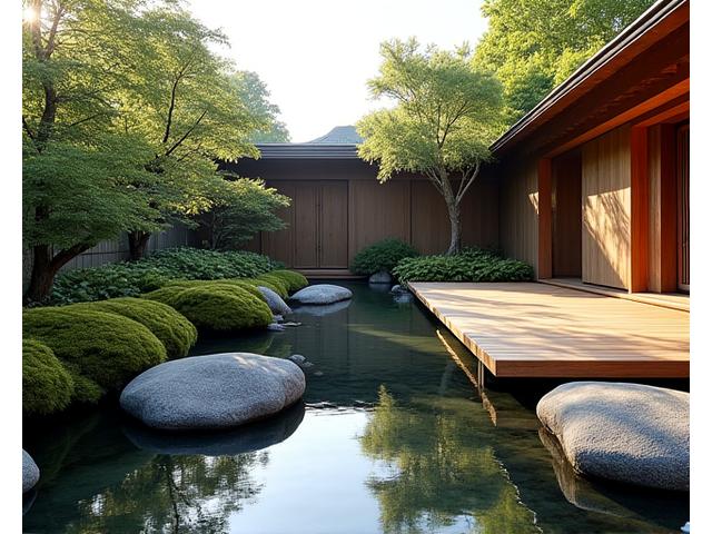 世田谷区の伝統家屋を現代的にリノベーションした庭園。