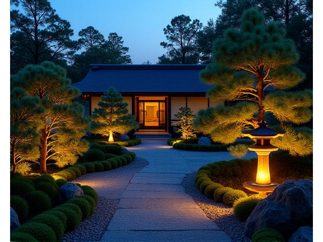 夜の庭を彩る外構照明デザイン