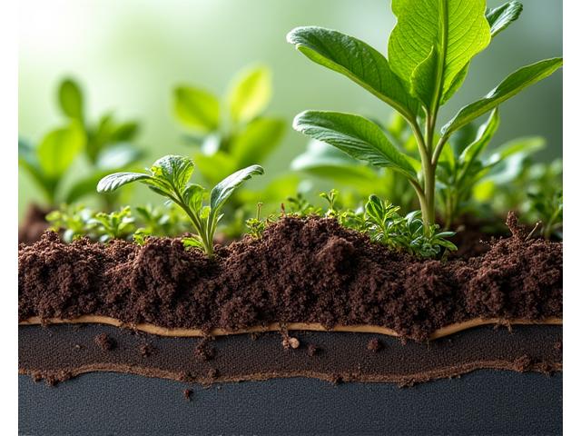 軽量土壌と効率的灌水システムの導入