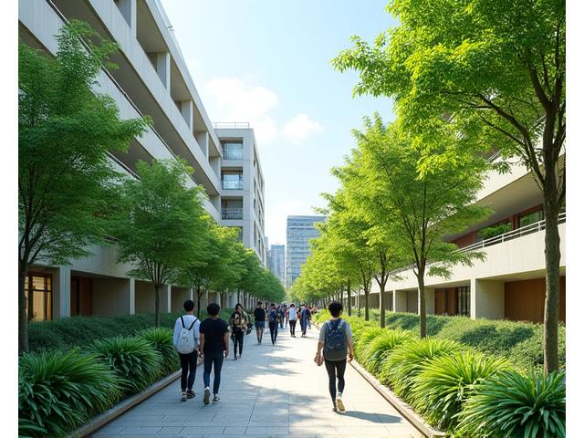 大学キャンパスの持続可能緑化マスタープラン事例